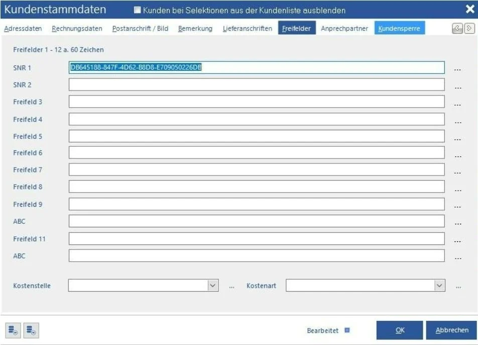 Venalis Screenshot – 2.3.6 Freifelder