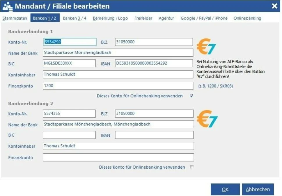 Venalis Screenshot – 2.2.2 Banken 1 - 4