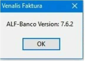 Venalis Screenshot – erkannte ALF-Banco Version