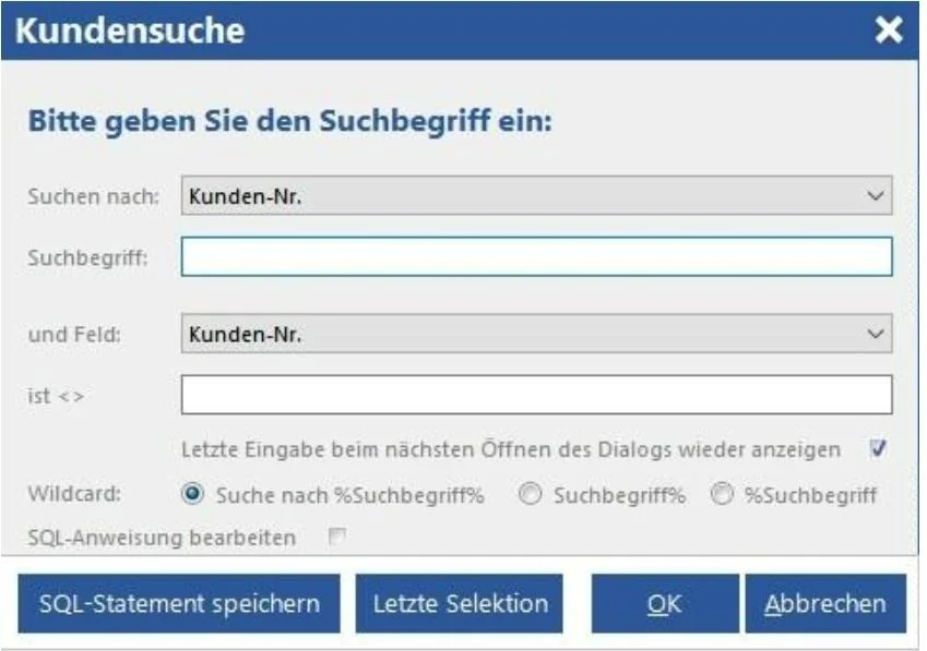 Venalis Screenshot – 2.3. Kunden
